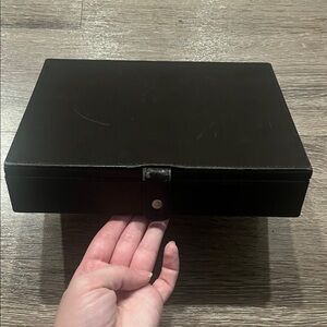 Milano Brown Suede Surface jewelry box